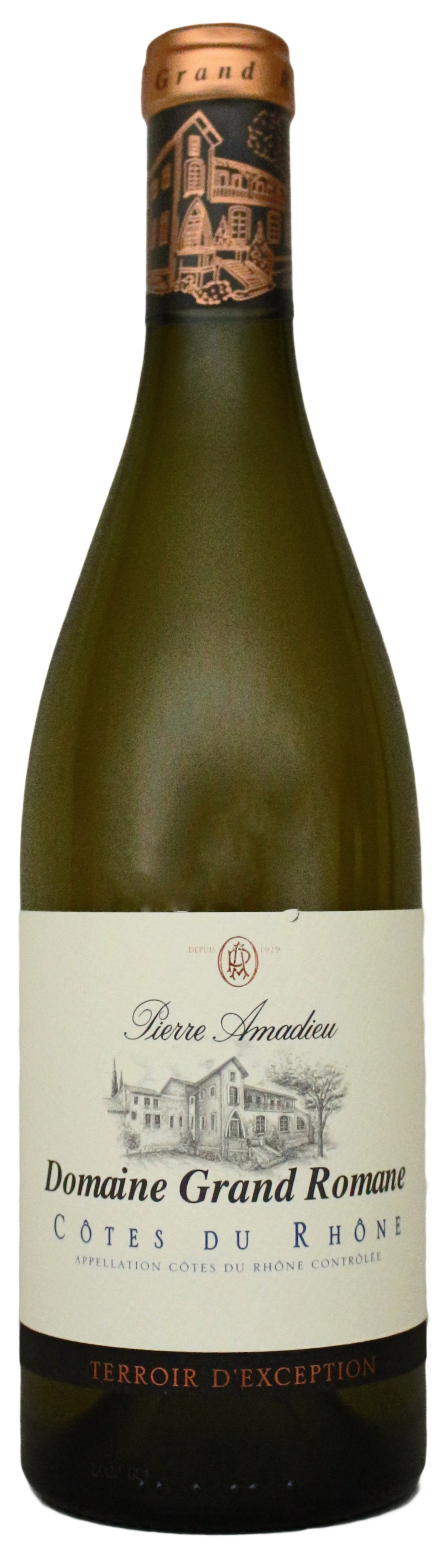 Côtes du Rhône Blanc, Terroir d'Exception, Domaine Grande Romane, Pierre Amadieu, 2022 - Boursot Wines