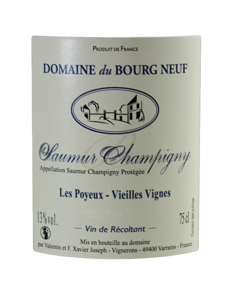 Saumur Champigny, Les Poyeux, Vieilles Vignes, Domaine du Bourg Neuf (Loire), 2020 - Vin Rouge - Boursot Wines