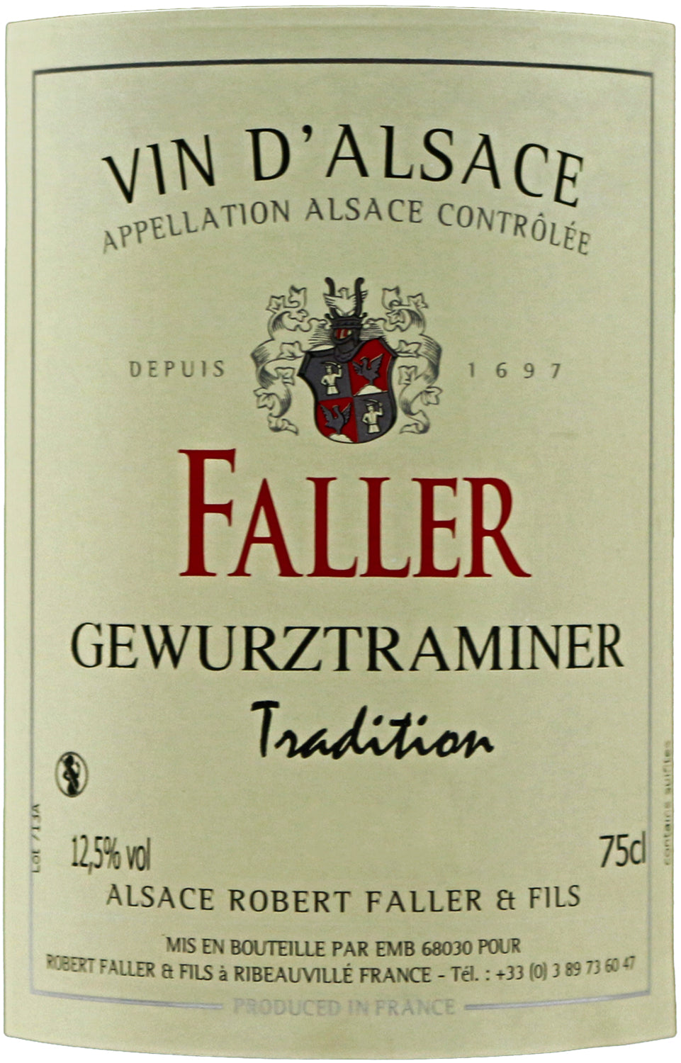 Gewürztraminer, Tradition, Robert Faller et Fils (Alsace), 2022 - Boursot Wines