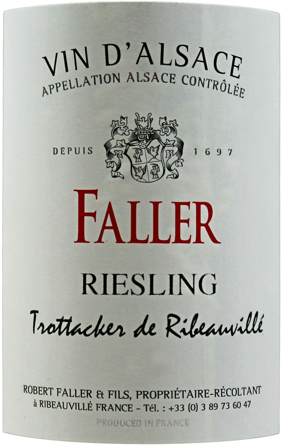 Riesling, Trottacker, Vieilles Vignes, Robert Faller et Fils (Alsace), 2022 - Boursot Wines