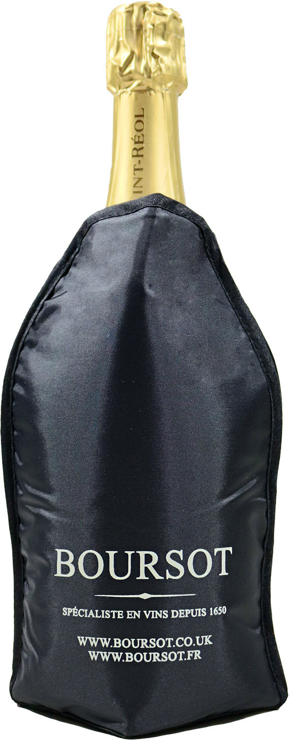 Boursot’s Bottle Cooler Sleeve, Black - Boursot Wines
