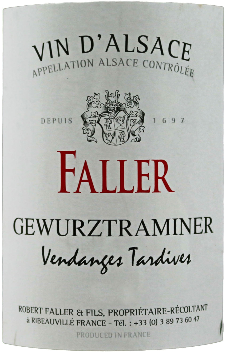 Gewürztraminer, Vendanges Tardives, Robert Faller & Fils(Alsace), 2018 - Boursot Wines